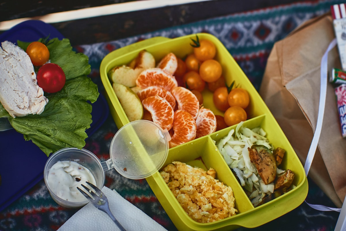 Asian-inspired brown rice bowl with tofu and vegetables